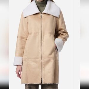 Bernardo Faux Leather&Faux FurReversible a Coat